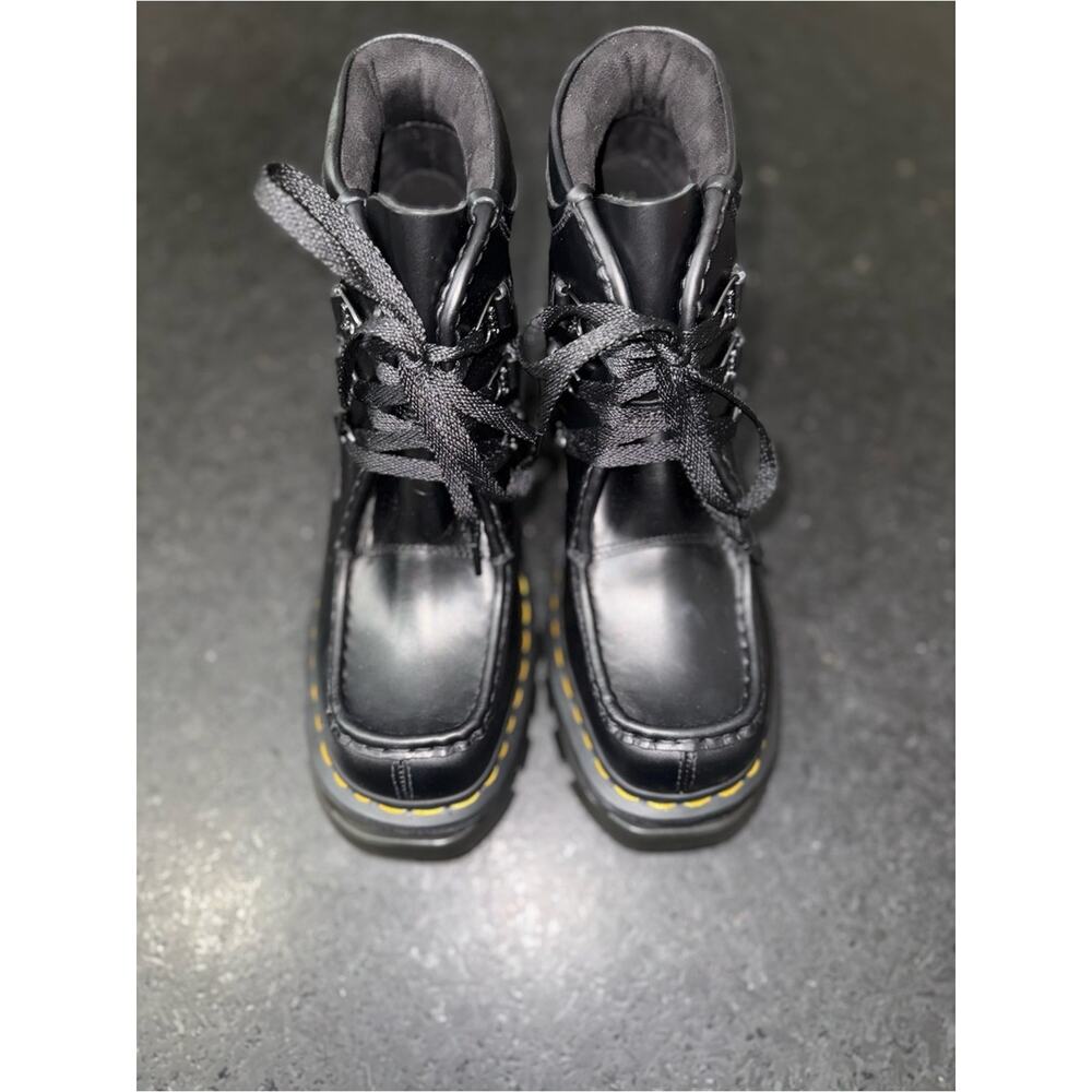 NEW Dr. Martens CORRAN 3 EYE HEELED Black Lace-Up Chunky Platform Boots SZ 9 - Picture 7 of 16